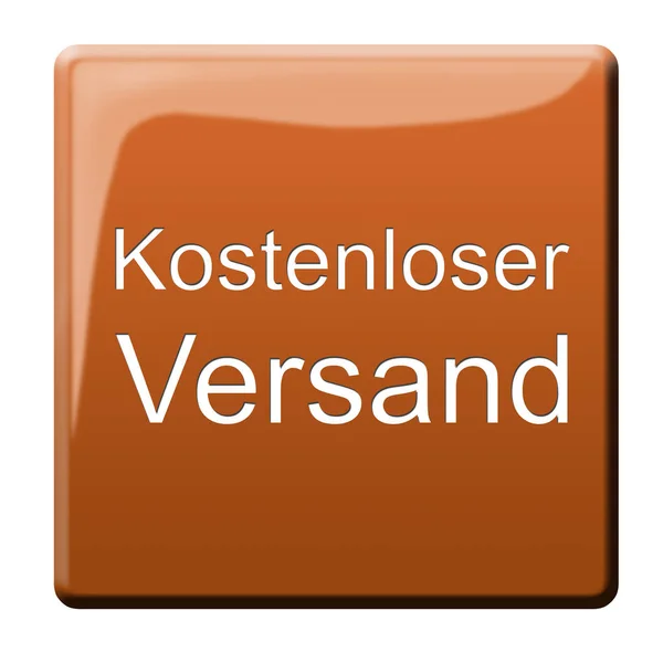 Kostenloser Versand Druckknopf — Stockfoto