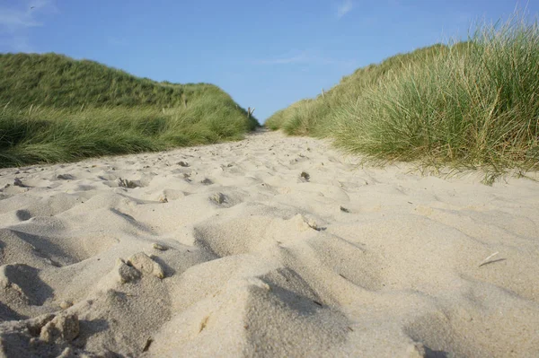 Weg Met Strand Kust — Stockfoto