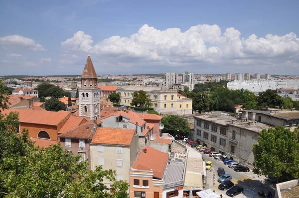 Vista Torre Kapetanova Zadar — Fotografia de Stock