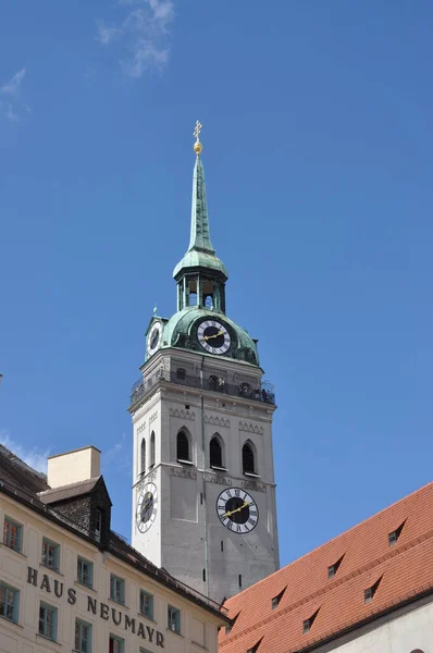 Kirche Peter München — Stockfoto