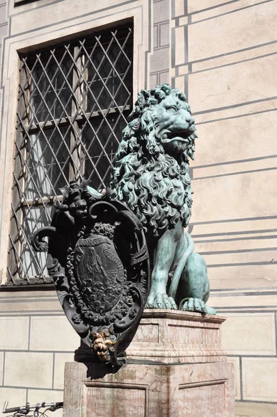 Löwe Der Residenz München — Stockfoto