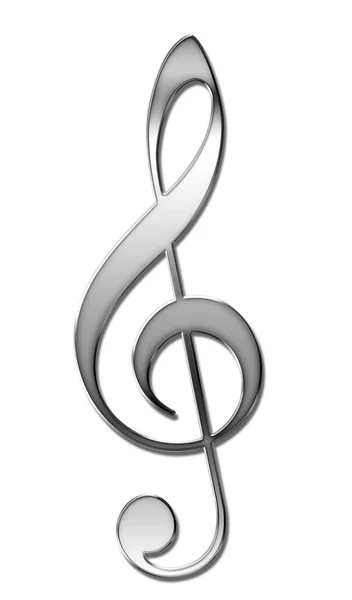 Treble Clef Notes — Stock Photo, Image