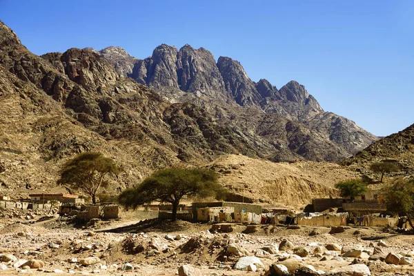 Bedouin Avveckling Wadi Feiran — Stockfoto