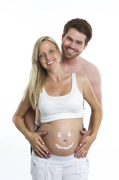 Happy Couple Pregnancy — Stock Photo, Image