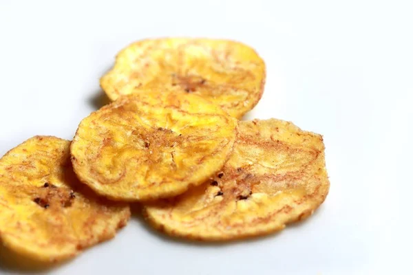 Batatas Fritas Banana Lanche Fast Food — Fotografia de Stock