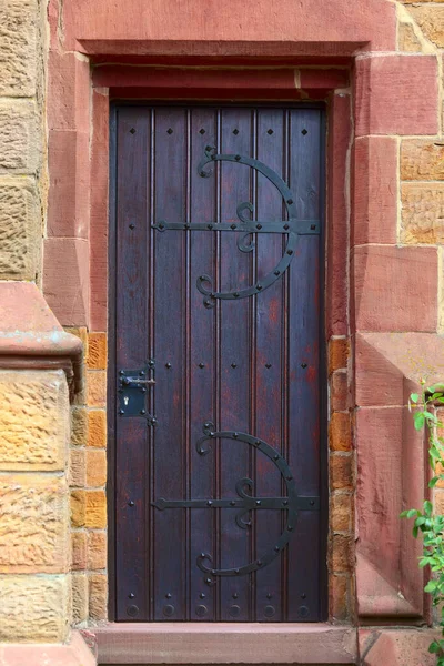 Дверь Церкви Маленьком Городке Остбург Германия — стоковое фото