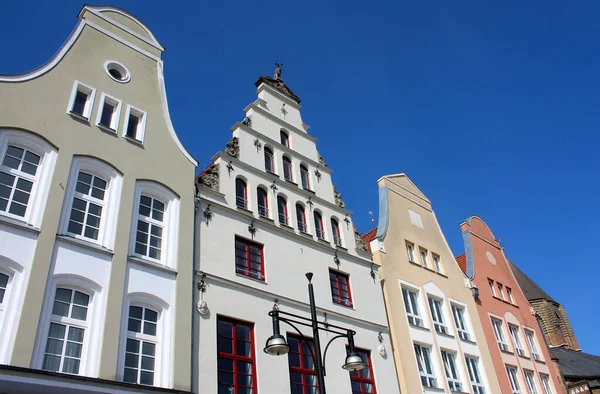 Gabled Houses Rostock — Stock Photo, Image