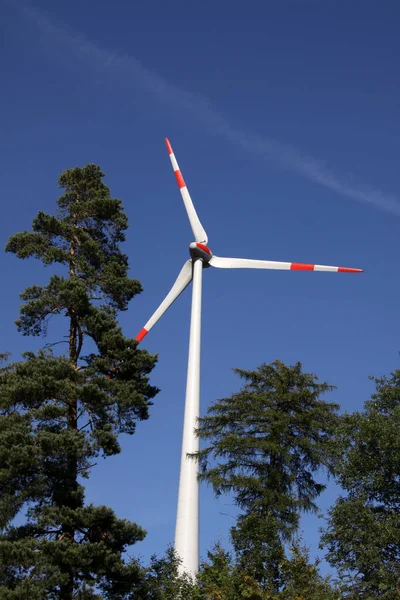 Rüzgar Enerjisi Türbini Rüzgar Santrali — Stok fotoğraf