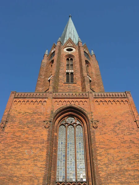 Norddeutsche Ziegelkirche — Stockfoto