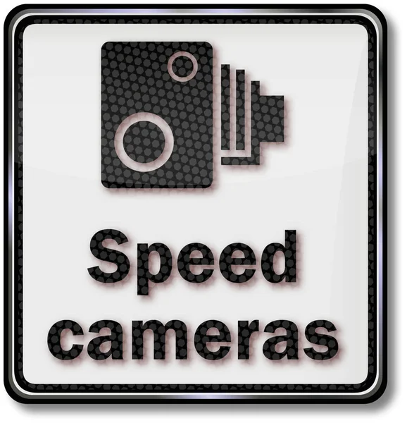 交通標識速度カメラ — ストック写真