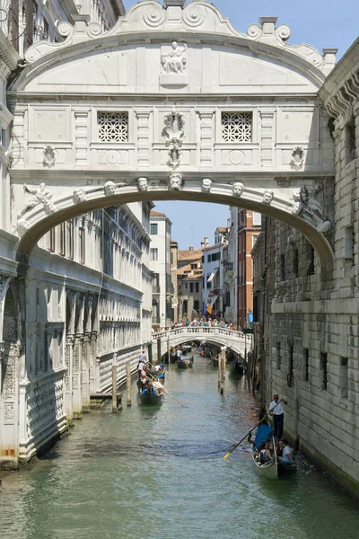 Pont Soupirs Avec Gondoles San Marco Dans Venice — Photo