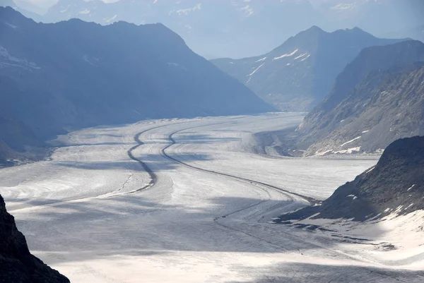 Jungfraujoch Topo Europa Imagens Royalty-Free