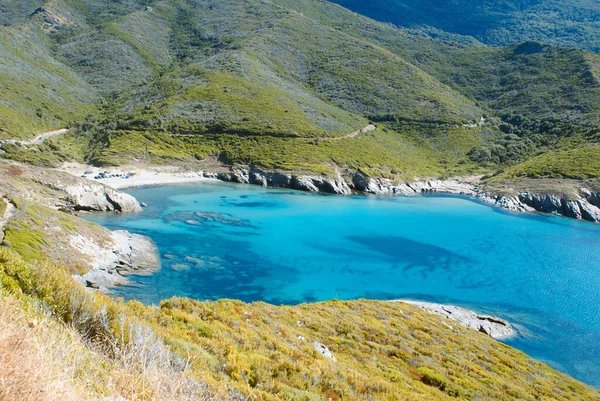 Beautiful Corsica Creek Calm Crystal Clear Sea — Φωτογραφία Αρχείου