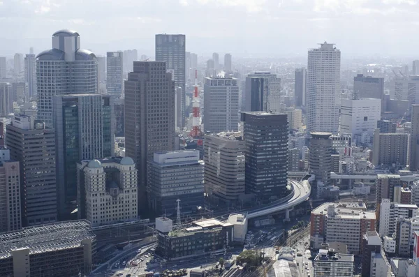 Vista Panorâmica Cidade Osaka Partir Edifício Umeda Sky — Fotografia de Stock