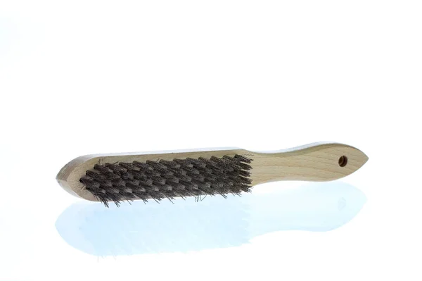 Brosse Nettoyage Isolée Sur Blanc — Photo