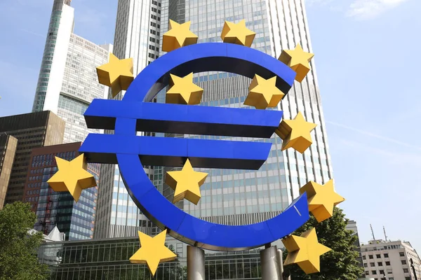 Sede Della Banca Centrale Europea Frankfurt Main — Foto Stock