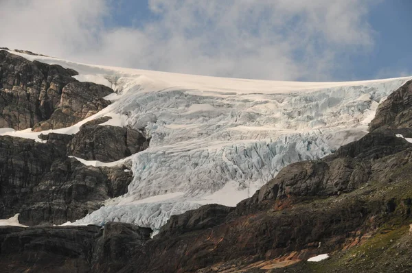 Glaciar Hardangerjokulen Hardangervidda —  Fotos de Stock