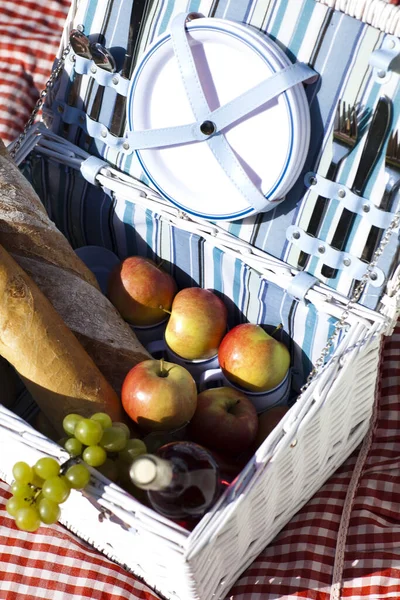 Piknik Koncepció Élelmiszer Nyaralás — Stock Fotó