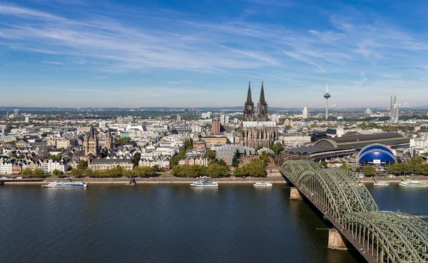 Cologne Skyline Θέα Τρίγωνο Κολόνια — Φωτογραφία Αρχείου