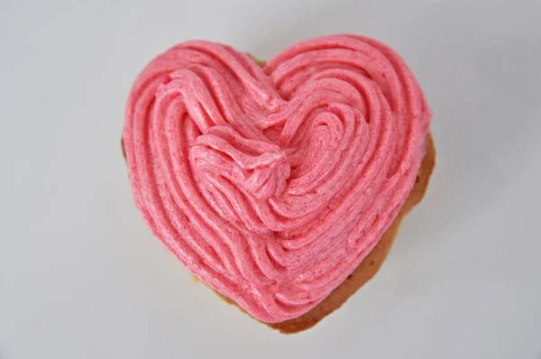 Heart Shape Muffin Food Concept — Stock Photo, Image