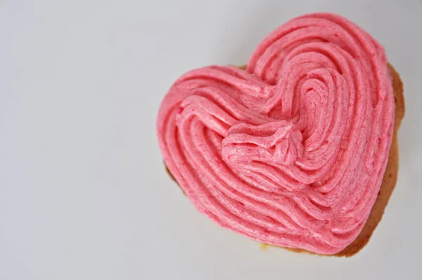 Heart Shape Muffin Food Concept — Stock Photo, Image