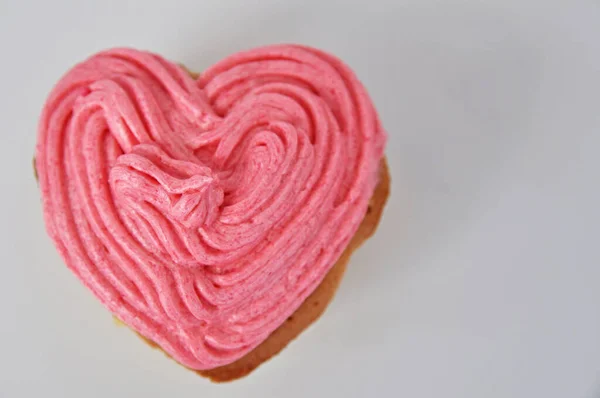 Heart Shape Muffin Food Concept — Stock Photo, Image