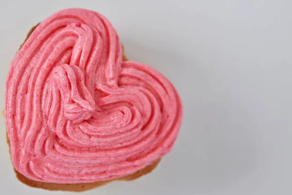 Heart Shape Muffin Food Concept — Stock Photo, Image