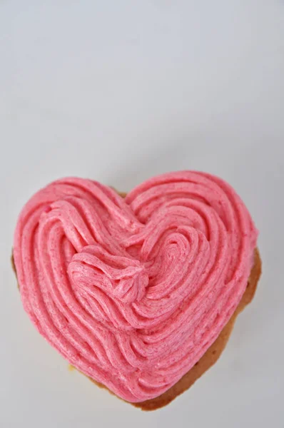 Heart Shape Muffin Food Concept — Stock Photo, Image