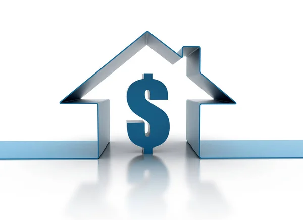 Kostenveranschaulichung Für Hauskredite — Stockfoto