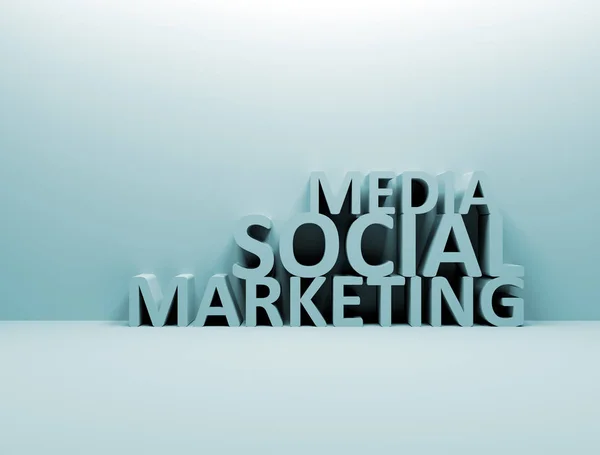 Social Media Marketing Tekst — Zdjęcie stockowe