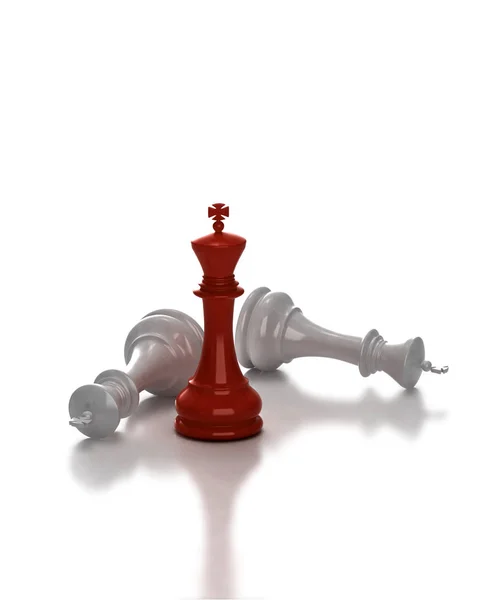 Chess King Last One Standing — Stock Photo, Image