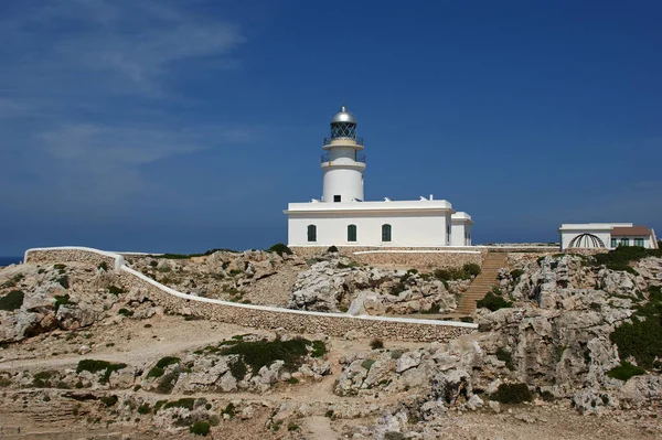 Faro Cabo Cavalleria Menorca —  Fotos de Stock