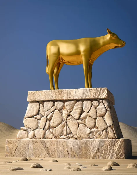 Golden Calf Described Book Exodus — Stock Photo, Image