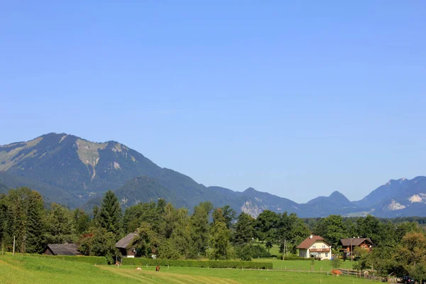 Vista Panorâmica Paisagem Majestosa Dos Alpes — Fotografia de Stock