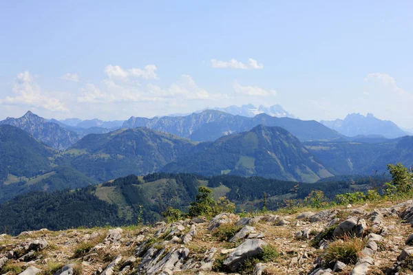 Vista Panorámica Del Hermoso Paisaje Los Alpes — Foto de Stock