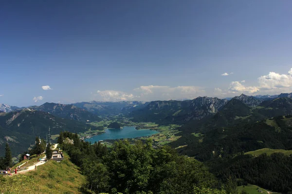 Widok Nebelhorn Wysokich Sąsiednich Gór Allgu Alp Austriackich — Zdjęcie stockowe