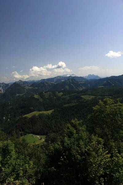 View Nebelhorn High Neighboring Mountains Allgu Austrian Alps — Stock Photo, Image