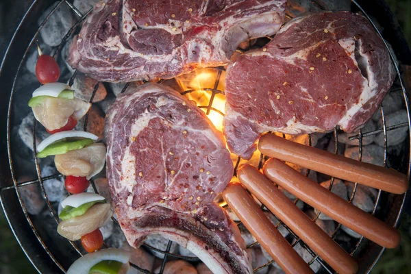 Meat Barbecue Seen — Stock Photo, Image