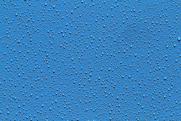 Water Drops Blue Background — Stock Photo, Image