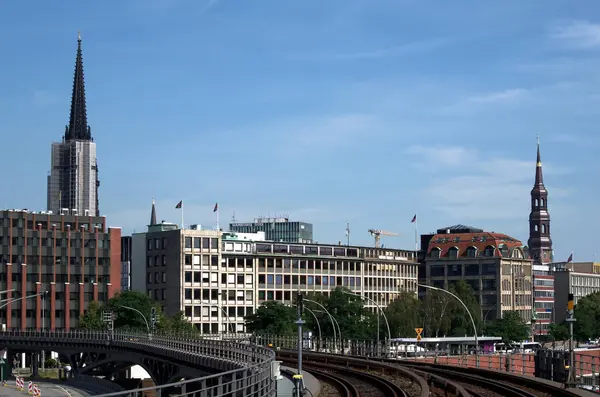 Vista Ciudad Hamburguesas Hora Del Día —  Fotos de Stock