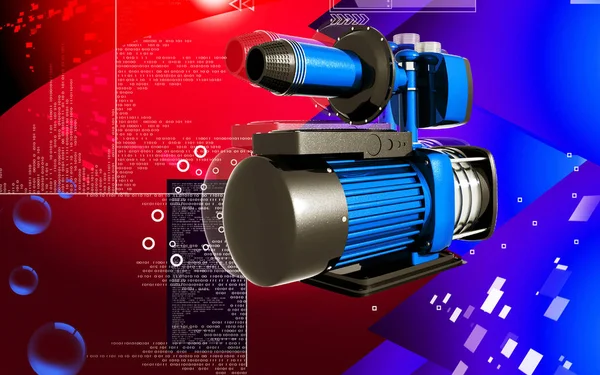 Digital Illustration Pressure Pump Colour Background — Stok fotoğraf