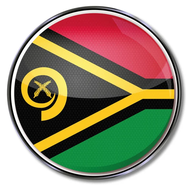 Pulsante Vanuatu Bandiera Geografia Cartografia — Foto Stock