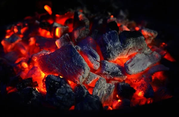 Chama Fogo Vermelho Ardente — Fotografia de Stock