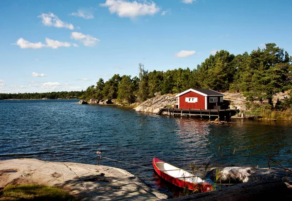 Liten Fiskeby Småland Sverige — Stockfoto