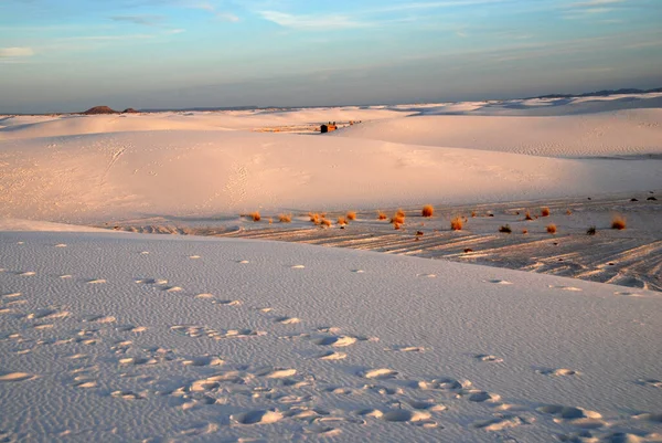 Воздушный Вид Пустынный Ландшафт Песчаными Дюнами Канария Канария Острова Испания — стоковое фото