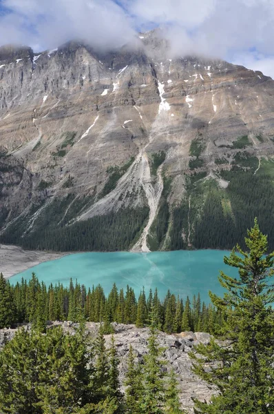 Kanada Lago Pexto Las Montañas Den Rocky — Foto de Stock