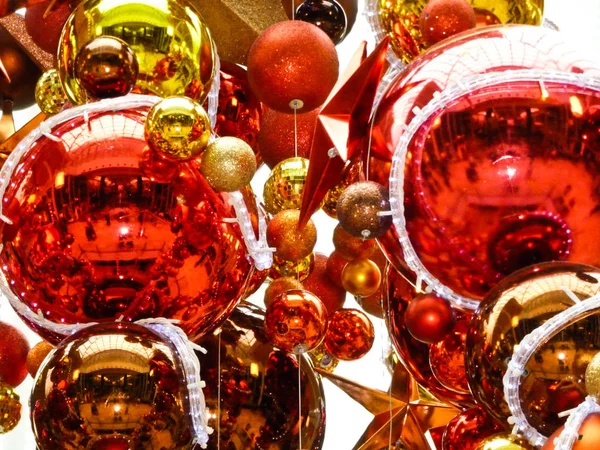 Colorful Bright Shiny Christmas Baubles — Stock Photo, Image