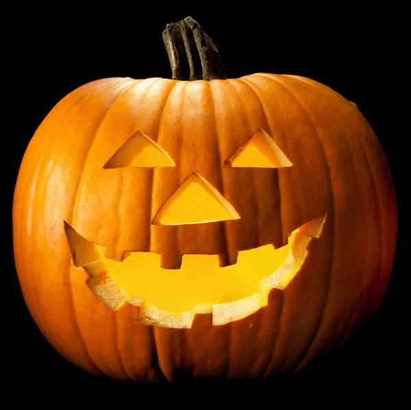 Halloween Zucca Testa Spaventoso Faccia Con Male Occhio Jack — Foto Stock