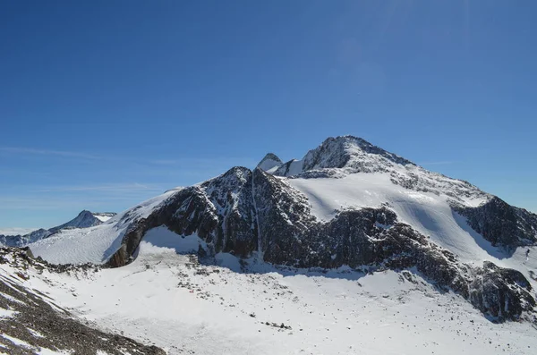 Vue Sur Les Belles Montagnes Des Alpes — Photo