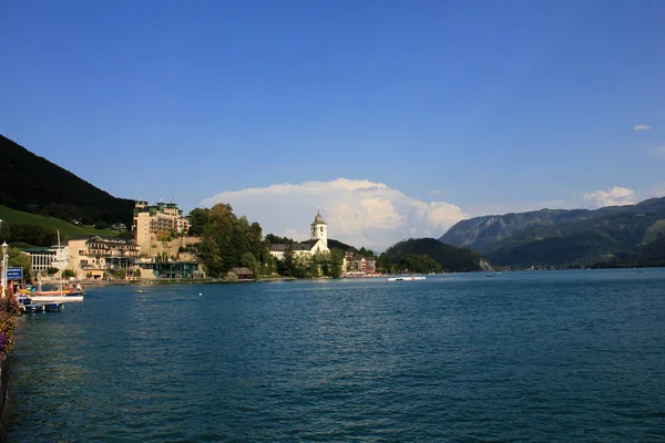 Vue Panoramique Sur Paysage Alpin Majestueux — Photo